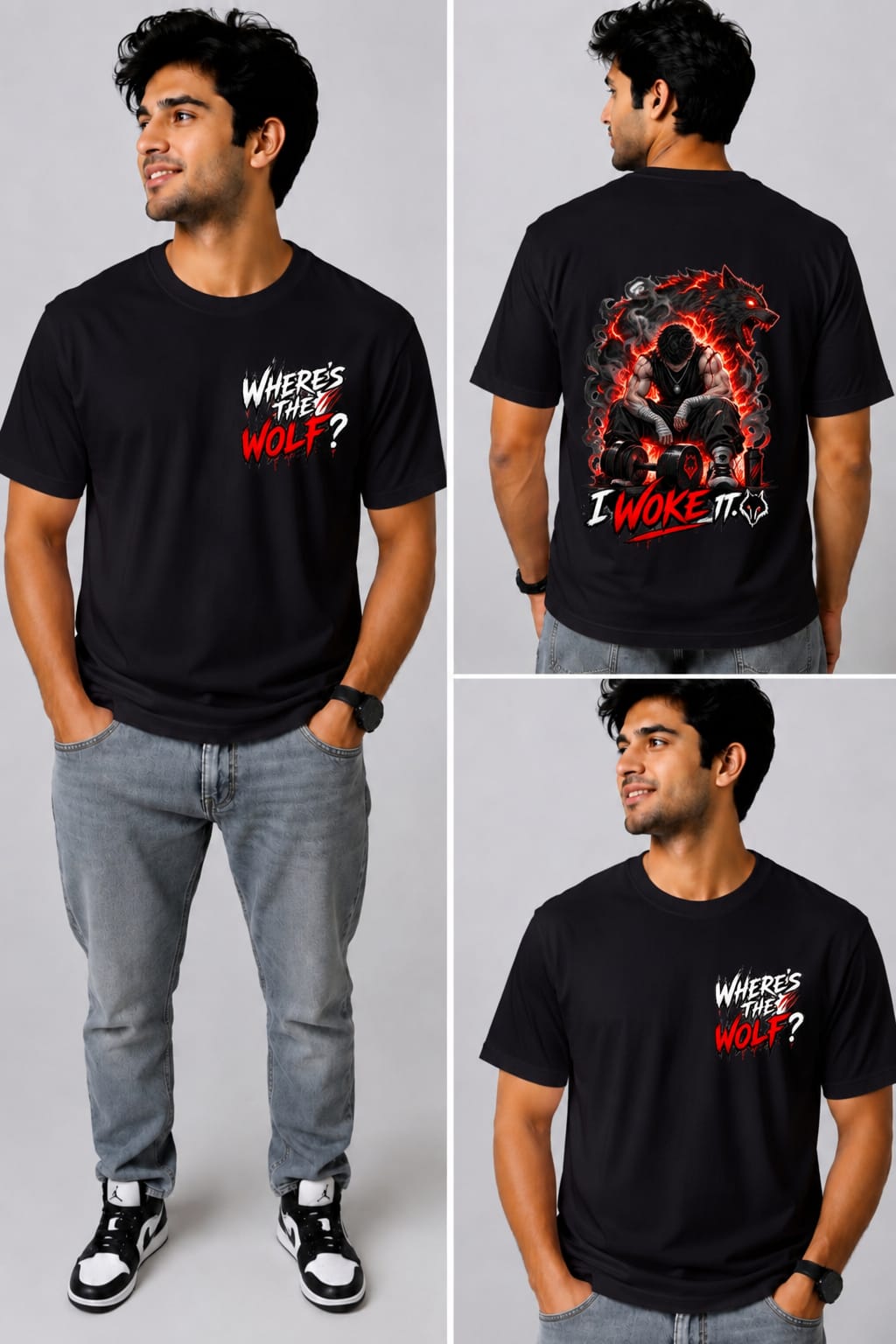 “I WOKE IT – Gym Motivation T-Shirt”
