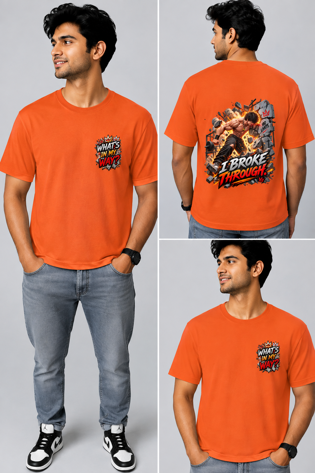 “I BROKE THROUGH – Gym Motivation T-Shirt”