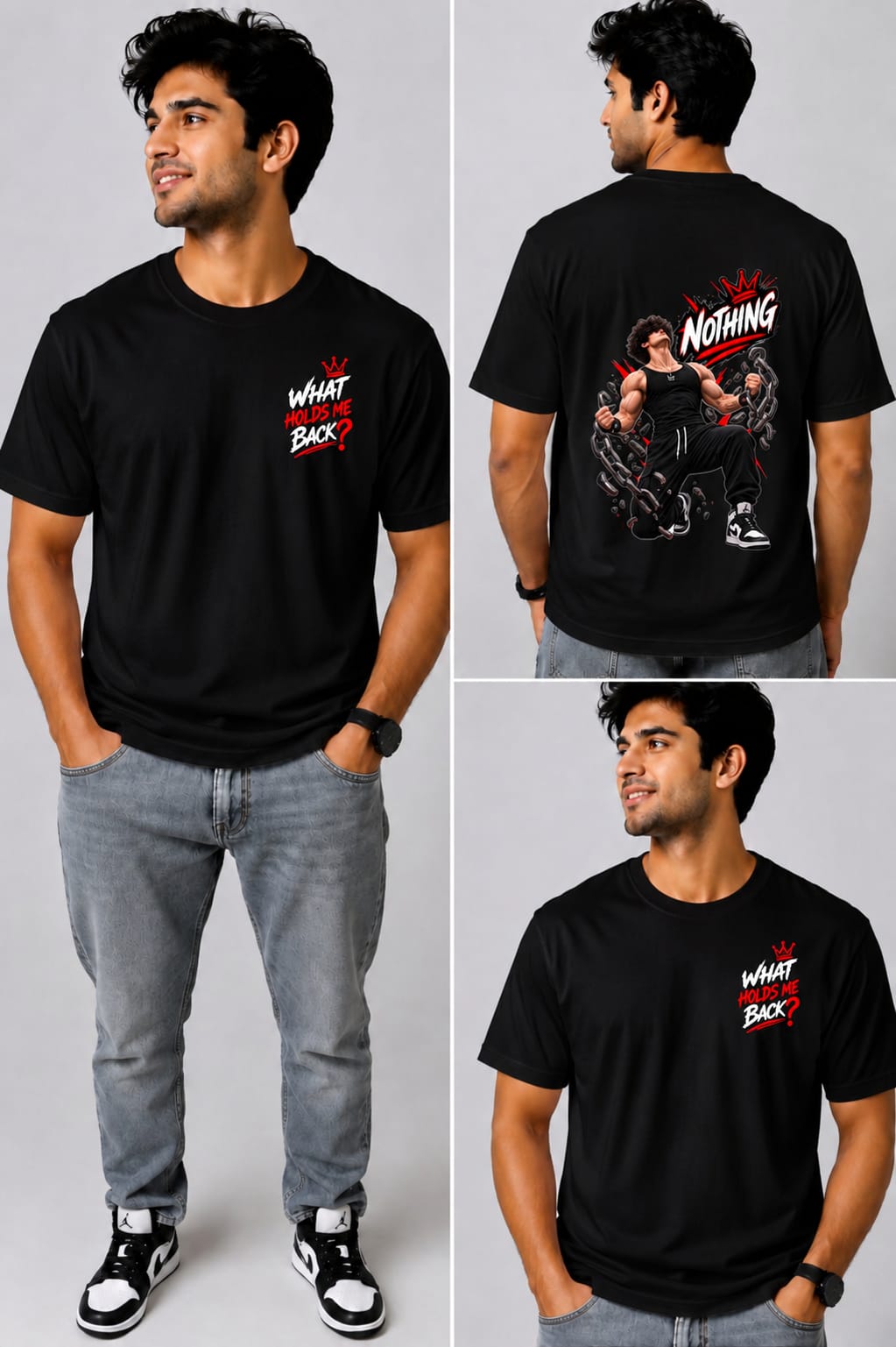 “NOTHING – Gym Motivation T-Shirt”