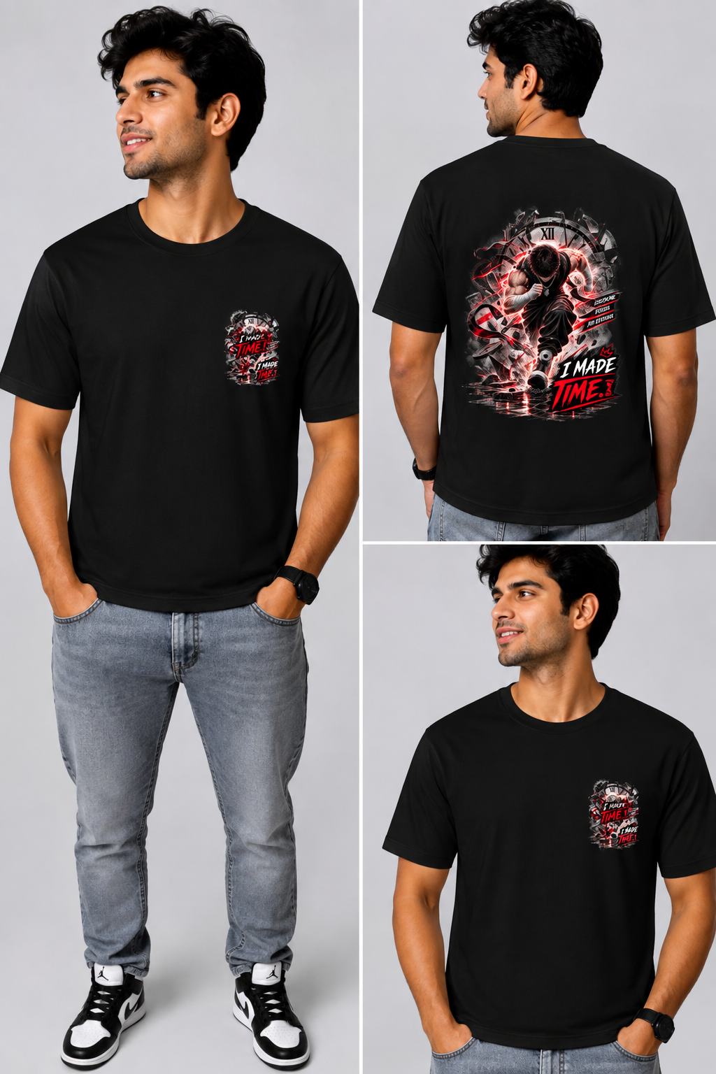 “I MADE TIME – Gym Motivation T-Shirt”